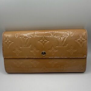 Louis Vuitton Monogram Vernis Porte Feuille Sarah Long Bifold Wallet